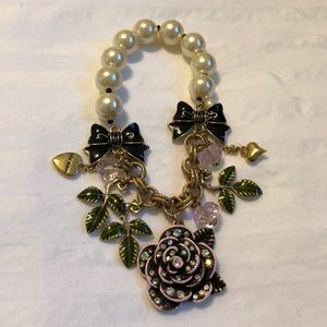 Betsey Johnson Rose Bracelet